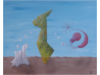 Art image - 2 related of 3 items on a plain